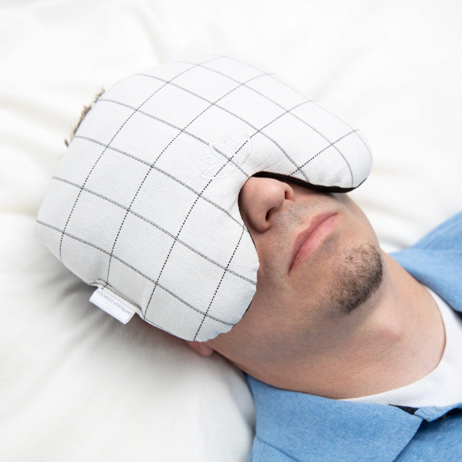 White and Black Migraine Relief Eye Pillow